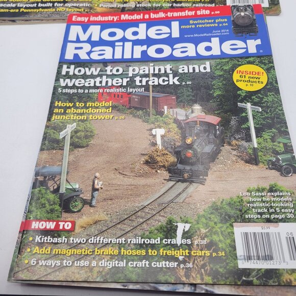 Model Railroader Magazine LOT of 6 ISSUES from 2014 for Model Trains - Picture 6 of 13